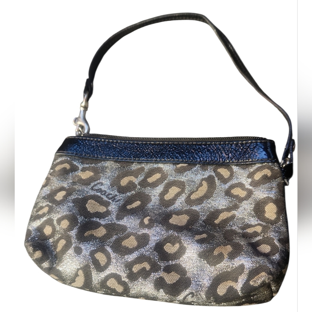 Coach Leopard Print Wristlet - Picture 2 of 5